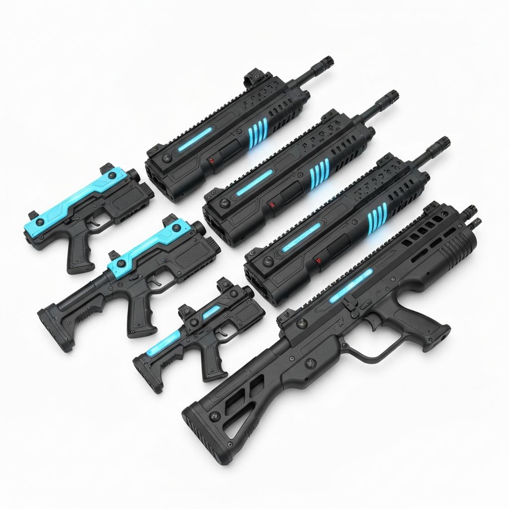 LaserPlay Laser Tag blaster lineup