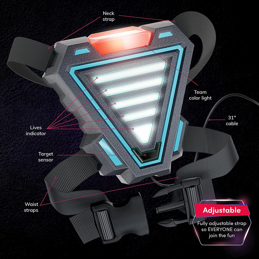 LaserPlay Glow Sensor Vest collection